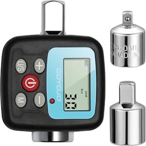 GOYOJO Set di Chiave Dinamometrica Digitale, 1/2 1/4 3/8 Adattatori ad Alta Precisione 4 Unità di Coppia Retroilluminate 2 Modalità Perfetto per Riparazioni Automobilistiche Bici Moto (30 N.m)