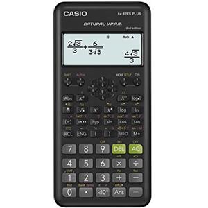 Casio - FX-82ES PLUS-2 - Calcolatrice scientifica, 252 funzioni, 11 x 77 x 162 mm, colore nero