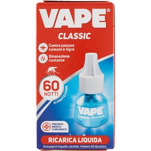 COSWELL SpA VAPE Ricarica Liquida Insetticida 480 Ore - Protezione contro Zanzare Comuni e Tigre