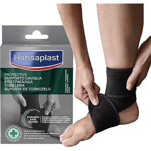 Hansaplast Sport Supporto Caviglia, Cavigliera sportiva per protezione e sollievo, Cavigliera ortopedica con regolazione della pressione, Tutore caviglia in materiale Thermo-Tech