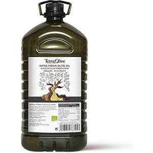 TerraOlive - Olio Extra Vergine di Oliva Biologico di Alta Qualità - 5 litri