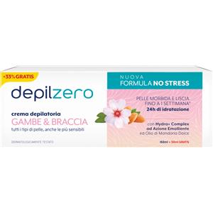 Conter Srl Depilzero Crema Depilatoria Gambe e Braccia 256g - Ultra Delicata e Efficace