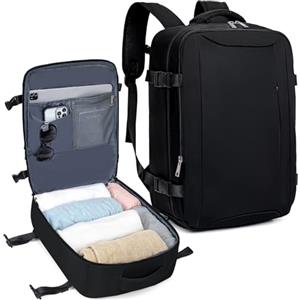 VMIKIV Bagaglio a Mano per Easyjet 45x36x20 Borse da Cabina 32L Zaino da Viaggio Aereo Donna Borsa da Viaggio Uomo Zaino Impermeabile per ITA Airways,Lavoro,Scuola,Casual,Trekking