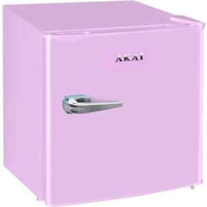 Akai Mini Frigo Frigobar Minibar Retro' 46 Litri Classe F Vintage CLASS 55K (Rosa)