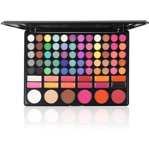 BrilliantDay Trousse Trucchi Donna Ragazza, 78 Colore Palette di Ombretti per Trucco, Trucchi Donna Tutto in Uno Tavolozza Completo Valigetta con Ombretto, Gloss, Rossetti e Polveri Viso