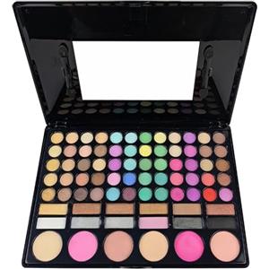 BrilliantDay Trousse Trucchi Donna Ragazza, 78 Colore Palette di Ombretti per Trucco, Trucchi Donna Tutto in Uno Tavolozza Completo Valigetta con Ombretto, Gloss, Rossetti e Polveri Viso