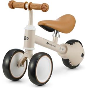 kk Kinderkraft Kinderkraft CUTIE Bici senza Pedali, Bicicletta in Metallo, Sella Regolabile, Leggero Triciclo, da 1 Anno, Beige