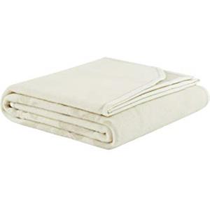 LANEROSSI Coperta Matrimoniale Maxi Angelica, 100% Lana Vergine, 230x270, Bianco/Tortora