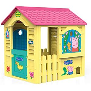 Chicos - Casetta per bambini Peppa Pig | Casetta da giardino per bambini dai 2 anni in su | Resistente e durevole | Casetta (89503)