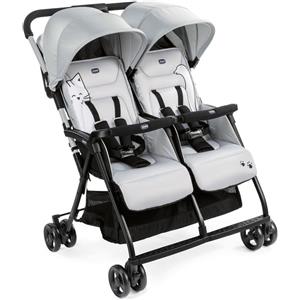 Chicco Passeggino Gemellare Ohlalà Twin - Silver Cat