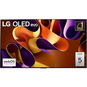 LG OLED evo 55'', Serie G4 2024, OLED55G45LW, Smart TV 4K, Design One Wall, Processore α11, Brightness Booster Max, 60W, Dolby Vision, Wi-Fi 6, 4 HDMI 2.1 4K@144Hz, GSYNC, VRR, ThinQ AI, webOS 24