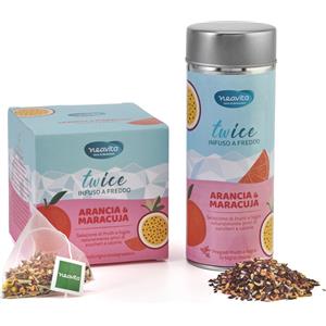 Neavita Twice Tisana a Freddo Arancia e Maracuja Sfuso 90 grammi - Privo di zuccheri e calorie