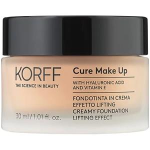 Korff Fondotinta Crema Effetto Lifting 03 - 30 ml, Finish Satinato con Acido Ialuronico e Vitamina E per Idratazione e Luminosità