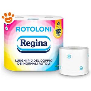 Regina Rotoloni Carta Igienica - Confezione Da 4 Pezzi