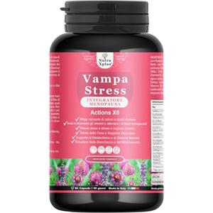 NUTRA XPLUS Vampa Stress Menopausa Integratori COMPLETO con Isoflavoni Trifoglio Rosso forte, Cimicifuga Kudzu, Ricco di Vitamina D3, B6, B12 controlla Vampate di Calore, Sbalzi d'Umore