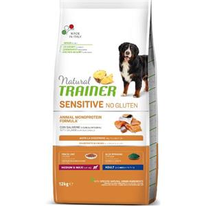 Trainer Natural Trainer - Sensitive No Gluten Adult Medium/Maxi con Salmone da 12 Kg