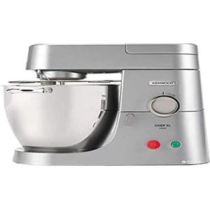 Kenwood KPL9000S Impastatrice Planetaria CHEF XL PRO, Grande Ciotola in acciaio con manici da 6,7L, 3 utensili di miscelazione, Potenza 1700w