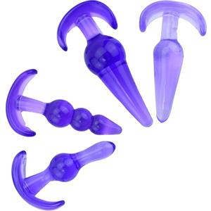 Future of your pleasure Sensual anal plug Set di Tappi Anali in TPR Analesex Sex Toys per Adulti Plug Anale e Dilatatore Anale Dimensioni 9⌀2,3 cm a 12,5⌀3,6 cm Colore plug anali Viola plug anale da donna dilatatori FOPS A49 Plug