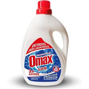 OMAX IGIENIZZANTE OMAX SAN DETERSIVO PER LAVATRICE PER OTTENERE UN BUCATO SMACCHIATO 1,75lt