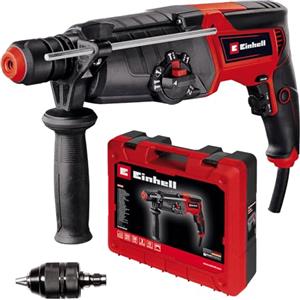 Einhell Martello perforatore TE-RH 950 5F (950 W, trasmissione a 2 marce, forza d'urto 3J, attacco SDS-plus, potenza di foratura calcestruzzo 28 mm, arresto della profondità di foratura, consegna in