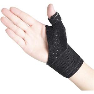 GLEEMEN Stecca stabilizzatrice reversibile per pollice e polso per dito a scatto, sollievo dal dolore, artrite, tendinite, distorsioni, tunnel carpale, traspirante