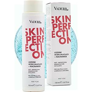 Vaderb Esfoliante viso con Acido Salicilico 2% BHA, Acido Ialuronico e Niacinamide - Peeling viso combatte Imperfezioni, Punti Neri, Brufoli, Pori dilatati - 150 ml