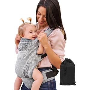 MS BabyWorld - Kanguro Four Seasons - Fascia porta bebé elastica ed ergonomica | Facile da usare | Regolabile | Multiuso | Fino a 15 kg | Baby Shower | Peso distribuito su spalle e schiena