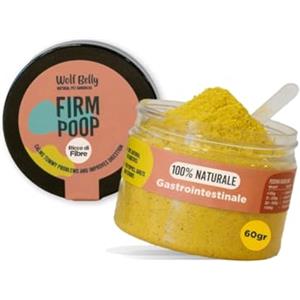 Wolf Belly Natural Pet Goodness Wolf Belly - Probiotico Digestivo per Cani 100% Naturale (60 g) Prebiotici Gastrointestinal in Polvere | Migliora Flora Intestinale & Enzimi Digestivi | Integratore Diarrea - Prodotto in Europa