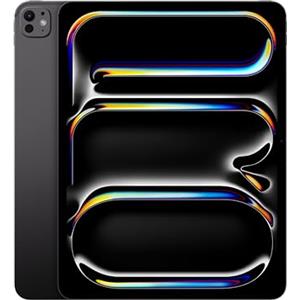 Apple iPad Pro 13 (M4): display Ultra Retina XDR, 256GB, fotocamera frontale orizzontale da 12MP, fotocamera posteriore da 12MP, scanner LiDAR, Wi-Fi 6E, Face ID, Vetro standard — Nero siderale