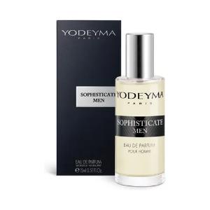 Yodeyma Sophisticate Men Eau De Parfum 15 ml - Profumo Elegante con Note di Basilico, Cardamomo e Cedro