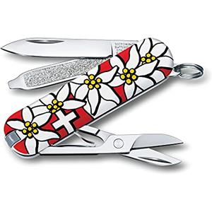Victorinox, Classic, Coltellino Svizzero, Originale, Multiuso, Campeggio, 7 Funzioni, Lama, piccola, Lima per unghie