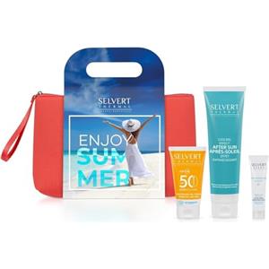 Selvert Thermal Pack Sun Care | Pack solare After Sun 150 ml + crema solare viso 50 ml + crema ridensificante 15 ml - Selvert Thermal