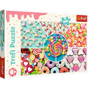 Trefl-300 Elementi, per Bambini da 8 Anni Puzzle, Colore Dolci, 300 Pezzi, Süßigkeiten, 23004