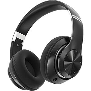 Lankey Sound Cuffie Bluetooth Over Ear, 60 Ore Di Riproduzione, Cuffie Wireless 6 EQ Modalità Di Suono con Filo, Cuffie con Microfono Stereo HiFi, USB C, SD/TF, FM, Cuffie Bluetooth 5.0 per Sport Viaggio, Studio
