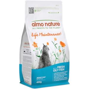 Almo Nature Life Maintenance, Crocchette per Gatti Adulti con Pesce Azzurro Fresco - Sacco da 400 g