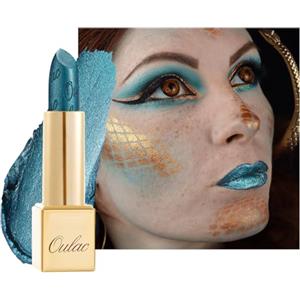 Oulac Rossetto Metallizzato Lucido, Rossetto Verde Altamente Pigmentato, Lucentezza 3D, Rossetto Lunga Durata, Formula Cremosa e Idratante, Vegan, 4,3g (20) Turquoise