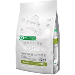 Nature's Protection Crocchette Junior per Cani Piccoli e Mini con Pesce Bianco - 10kg, Senza Cereali e Formula Anti-Macchie
