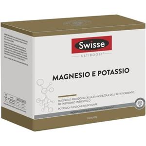 Swisse Magnesio e Potassio - Integratore alimentare in 24 bustine per ridurre stanchezza e affaticamento