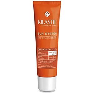RILASTIL Sun System Crema Protezione Viso SPF 30 - Texture Ricca e Assorbibile, 50 ml