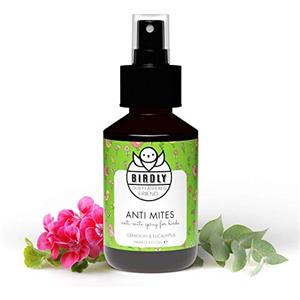 Birdly Spray Antiparassitario per Galline e Anti Pidocchi per Uccelli da Gabbia - Spray Repellente Anti Acari con Vitamina E - Spray Anti Pidocchi Galline, Canarini, Pappagallo e Cocorito,100ml