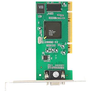 Yctze Scheda Grafica VGA PCI da 8 MB a 32 Bit, Scheda Video a Basso Profilo, Accessori per Computer Multi-Display per PC Desktop Compatibile con ATI Rage XL