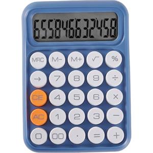 tuwiwol Calcolatrice scientifica con tastiera alla moda per esigenze pratiche Calcolatrice con tastiera ABS Calcolatrice portatile, Blu