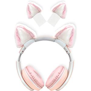 otuiaim Orecchie Gatto per Cuffie Gaming, Kitty Ears Decorazione | Cospaly Carino compatibile con Headset Hypre, Logi G ecc., con Cinghie Regolabili