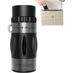 Generic Cannocchiale monoculare ad alta potenza | Piccolo telescopio monoculare portatile - Monoculare ad alta potenza 8 x 20, monoculare con visione chiara per bird watching, caccia, campeggio