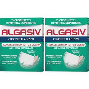 Algasiv Cuscinetti Adesivi Superiori - 30 G (Confezione da 2)