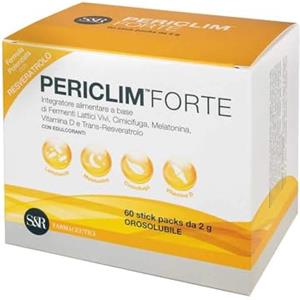 S&R Farmaceutici | PERICLIM FORTE - Integratore alimentare per rispondere a tutte le esigenze della menopausa, 60 stick packs da 2g