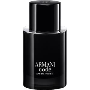Giorgio Armani Armani Code Eau de Parfum Ricaricabile 50 ml - Fragranza Ambrata Legnosa con Mandarino Verde e Fava Tonka