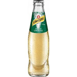 Schweppes Ginger Ale 18cl - Bibita Frizzante Analcolica al Gusto di Ginger in Bottiglia di Vetro