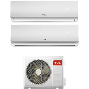 TCL Climatizzatore Dual Split Inverter 9000 + 12000 Btu Condizionatore con Pompa di Calore Classe A++/A+ Gas R32 (Unità Interna + Unità Esterna) - SN09F2S0-SN12F2S0 MT1821 Serie F2 Elite Series