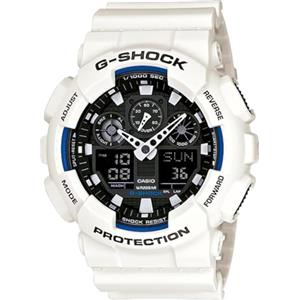 G-Shock Casio G-SHOCK Orologio 20 BAR, Bianco, Analogico - Digitale, Uomo, GA-100B-7AER